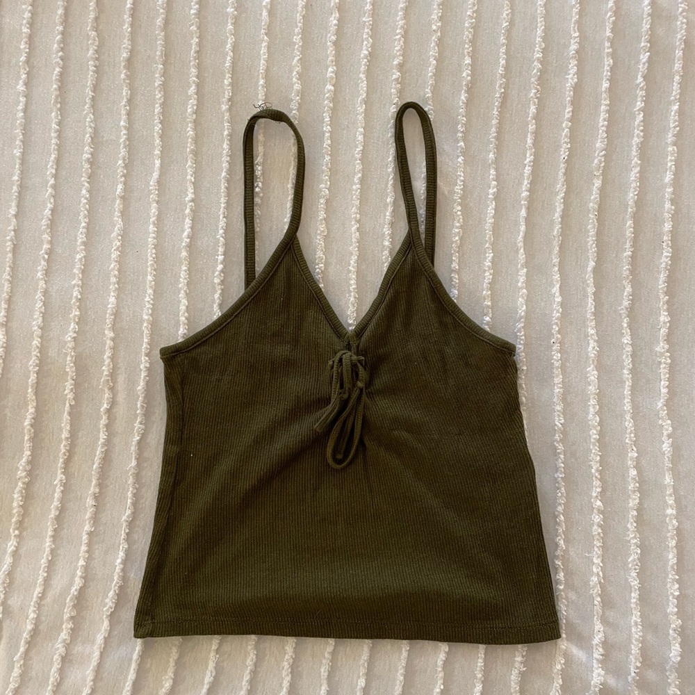 Topshop Military Green Tank